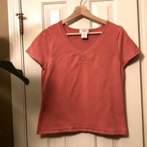 Talbots short sleeve silk sweater, Petite M